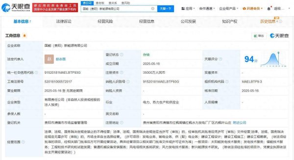 股票配资公司网站 国家能源集团在贵阳成立新能源公司 注册资本3.5亿