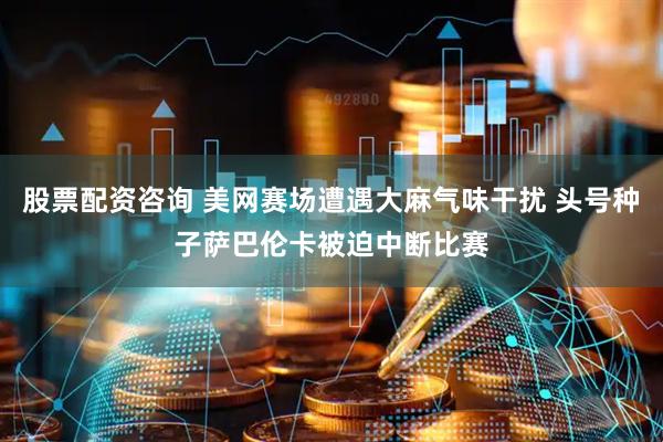 股票配资咨询 美网赛场遭遇大麻气味干扰 头号种子萨巴伦卡被迫中断比赛